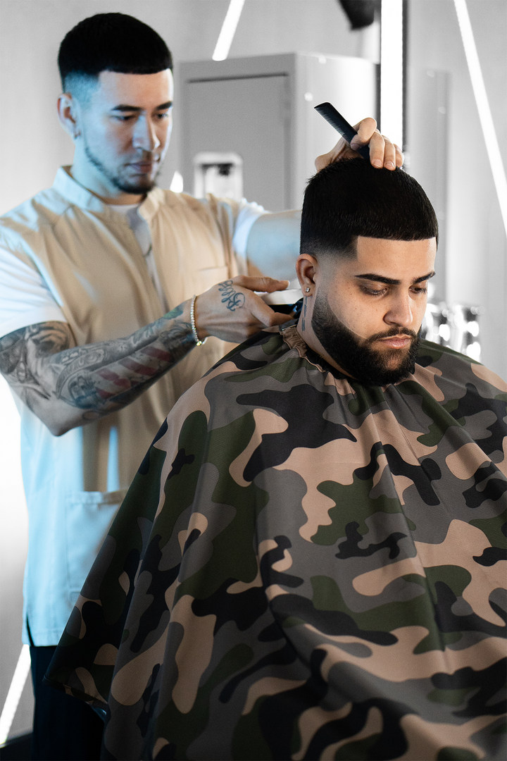 The Barber Cape - Camo