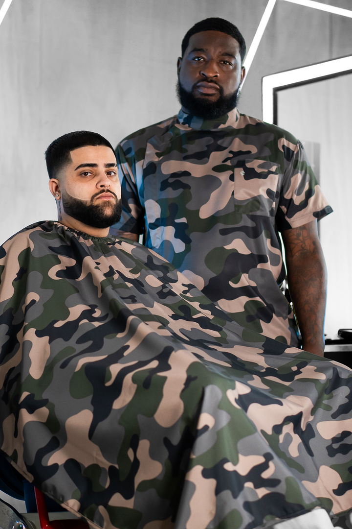 The Barber Cape - Camo