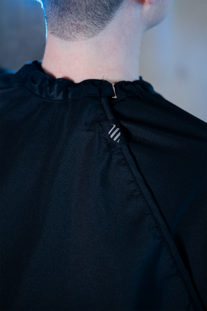 The Hands Free Barber Cape - Solid Black