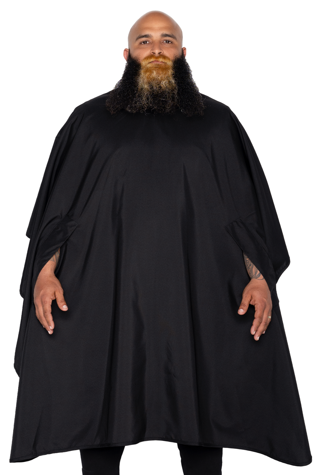 The Hands Free Barber Cape - Solid Black