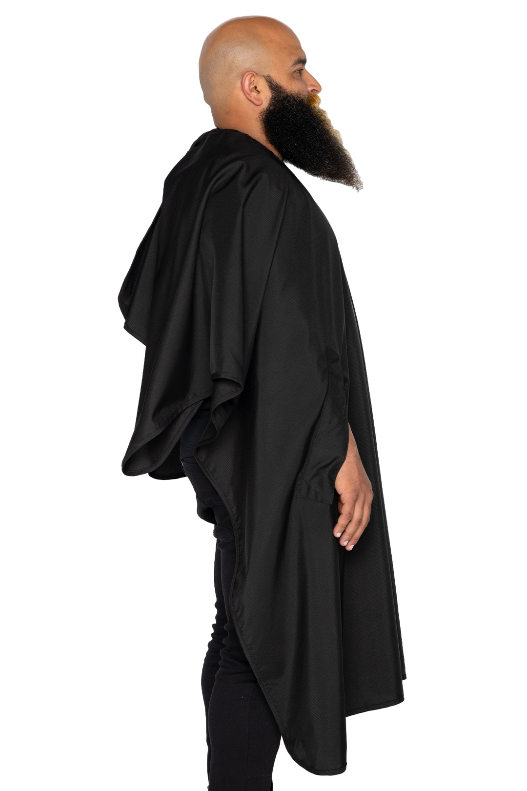 The Hands Free Barber Cape - Solid Black