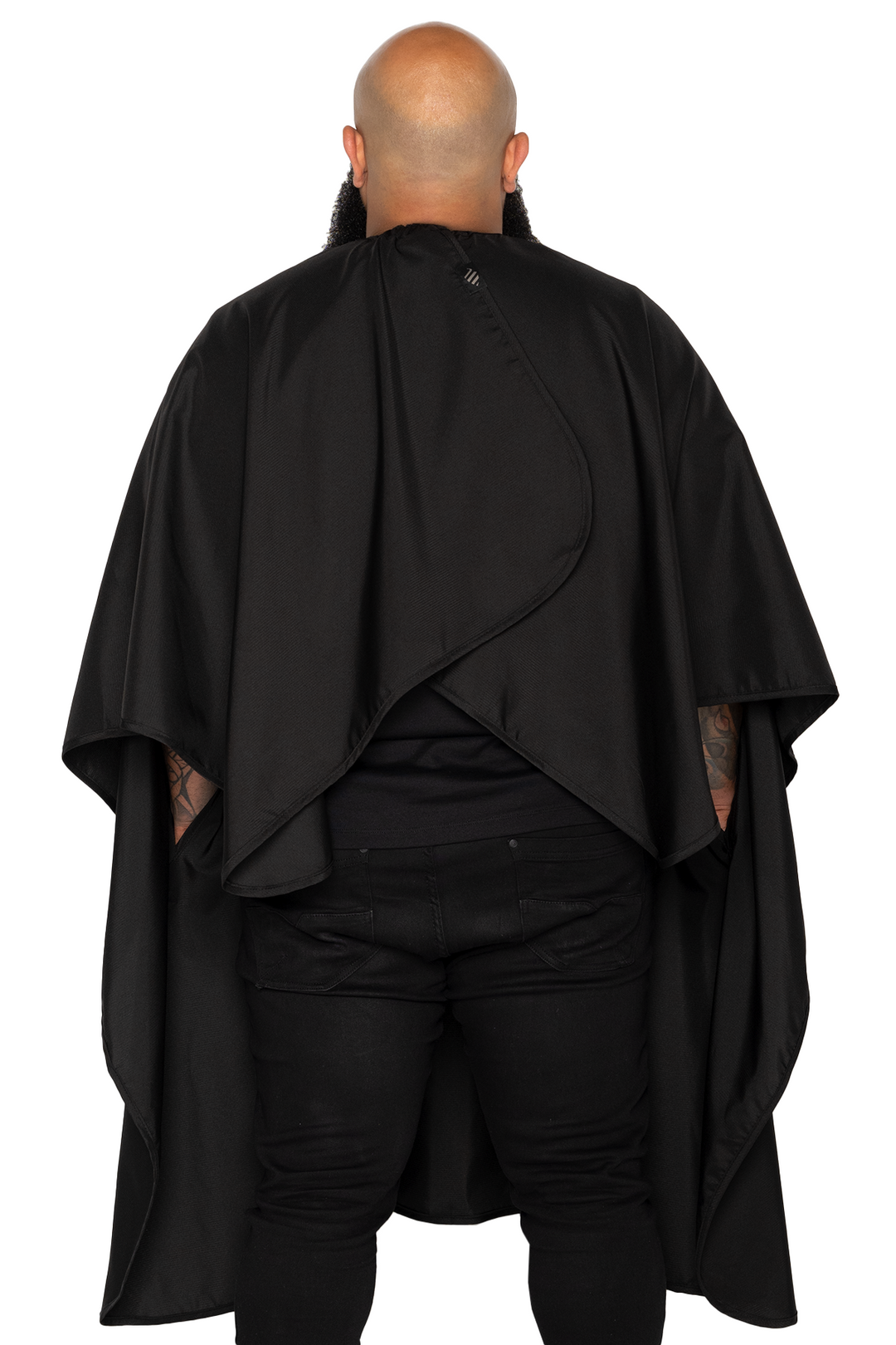 The Hands Free Barber Cape - Solid Black