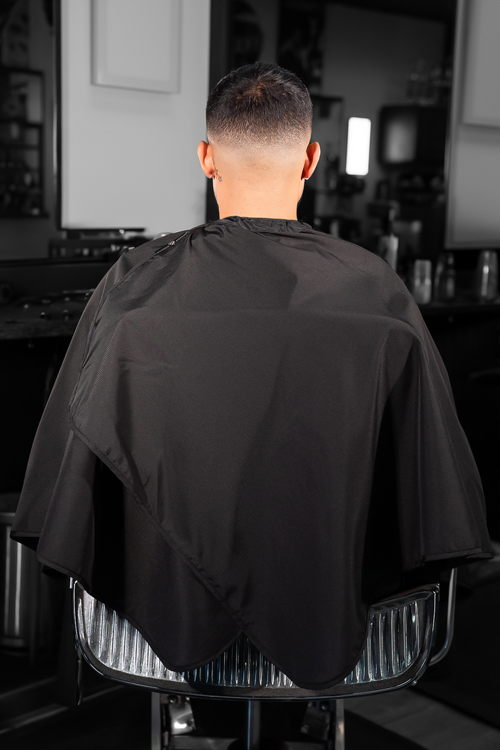The Hands Free Barber Cape - Solid Black