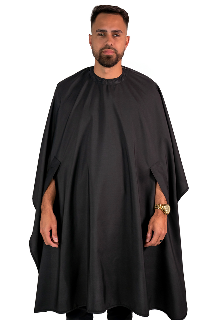 The Hands Free Barber Cape - Solid Black