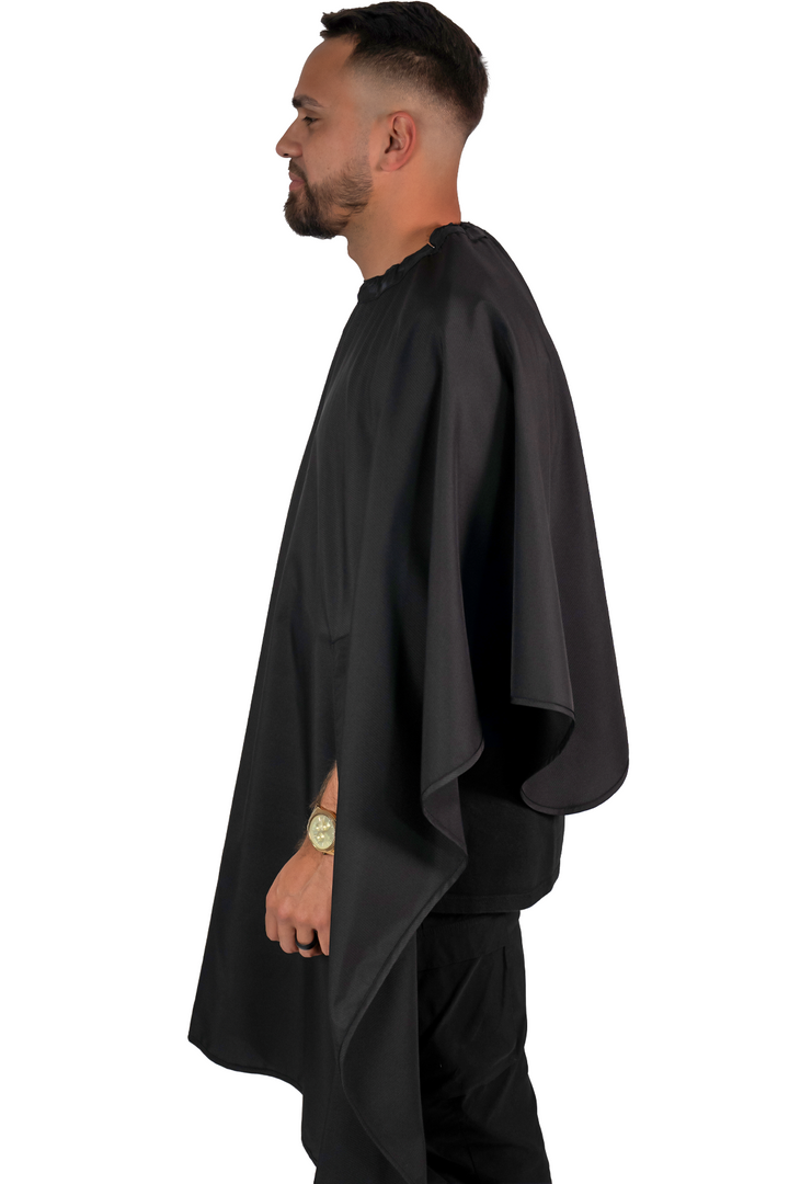 The Hands Free Barber Cape - Solid Black