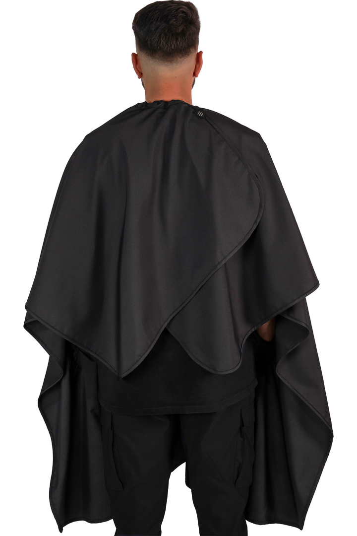 The Hands Free Barber Cape - Solid Black