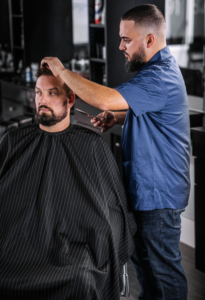 The Barber Jacket Blue