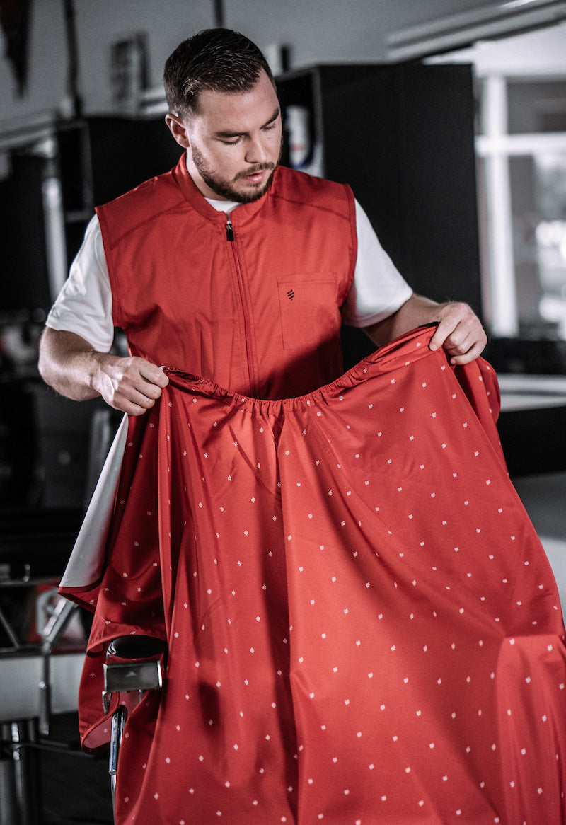Barber Strong Vest | Red Barber Vest | Quality Barber Clothing and Barber Shop Uniforms