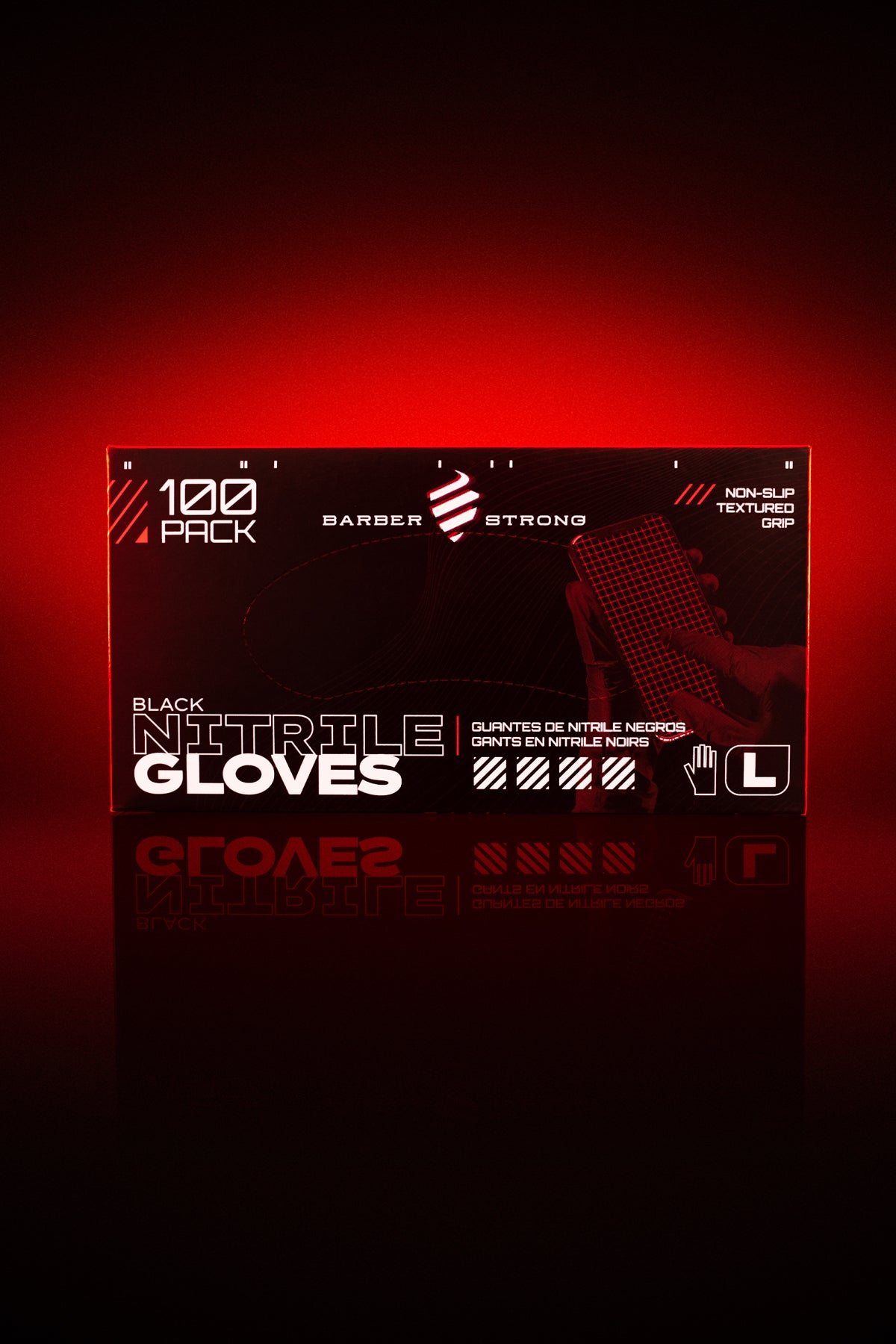 The Barber Gloves - Nitrile Black 100pk