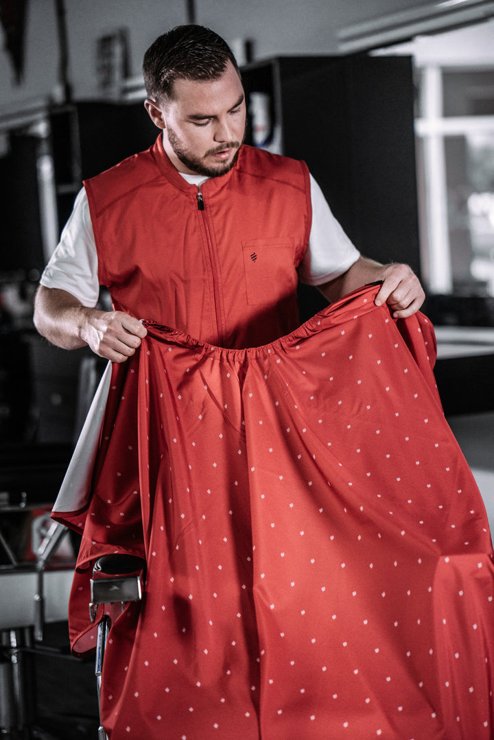 Barber Strong Red Barber Apparel | Barber Cape | Barber Strong