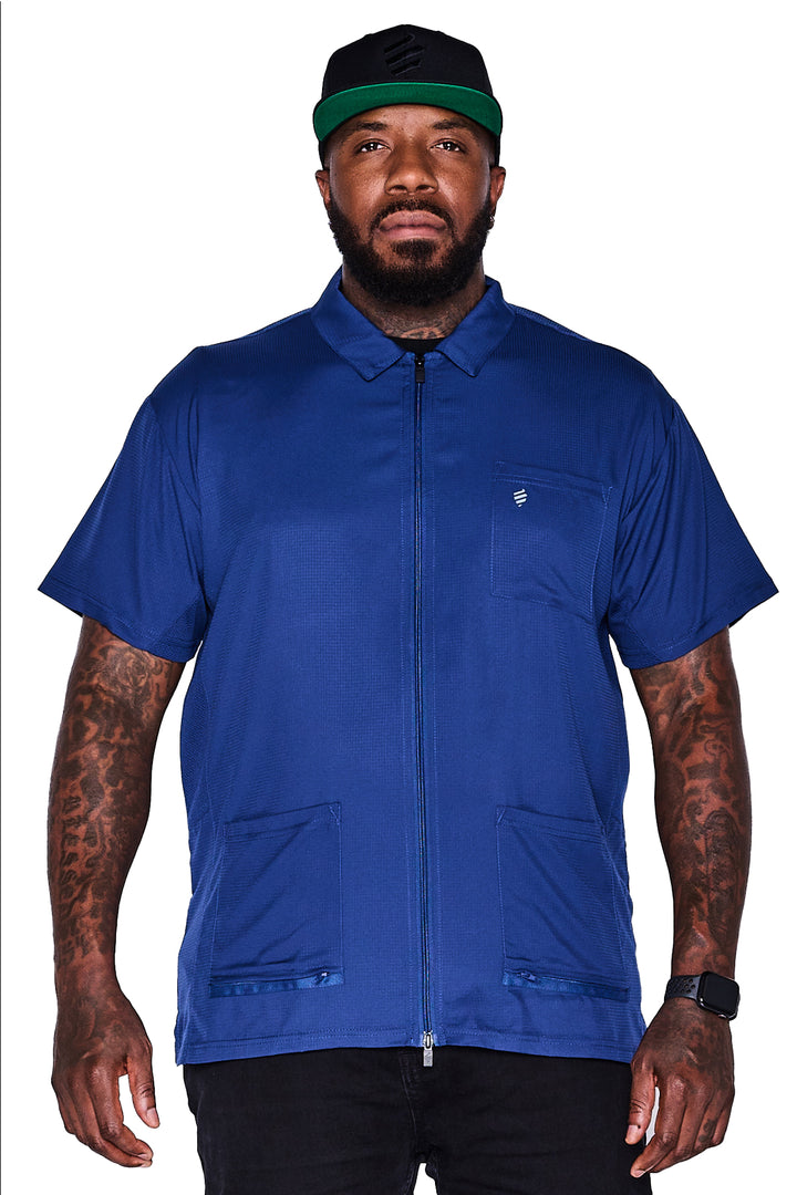 The Barber Jacket Blue