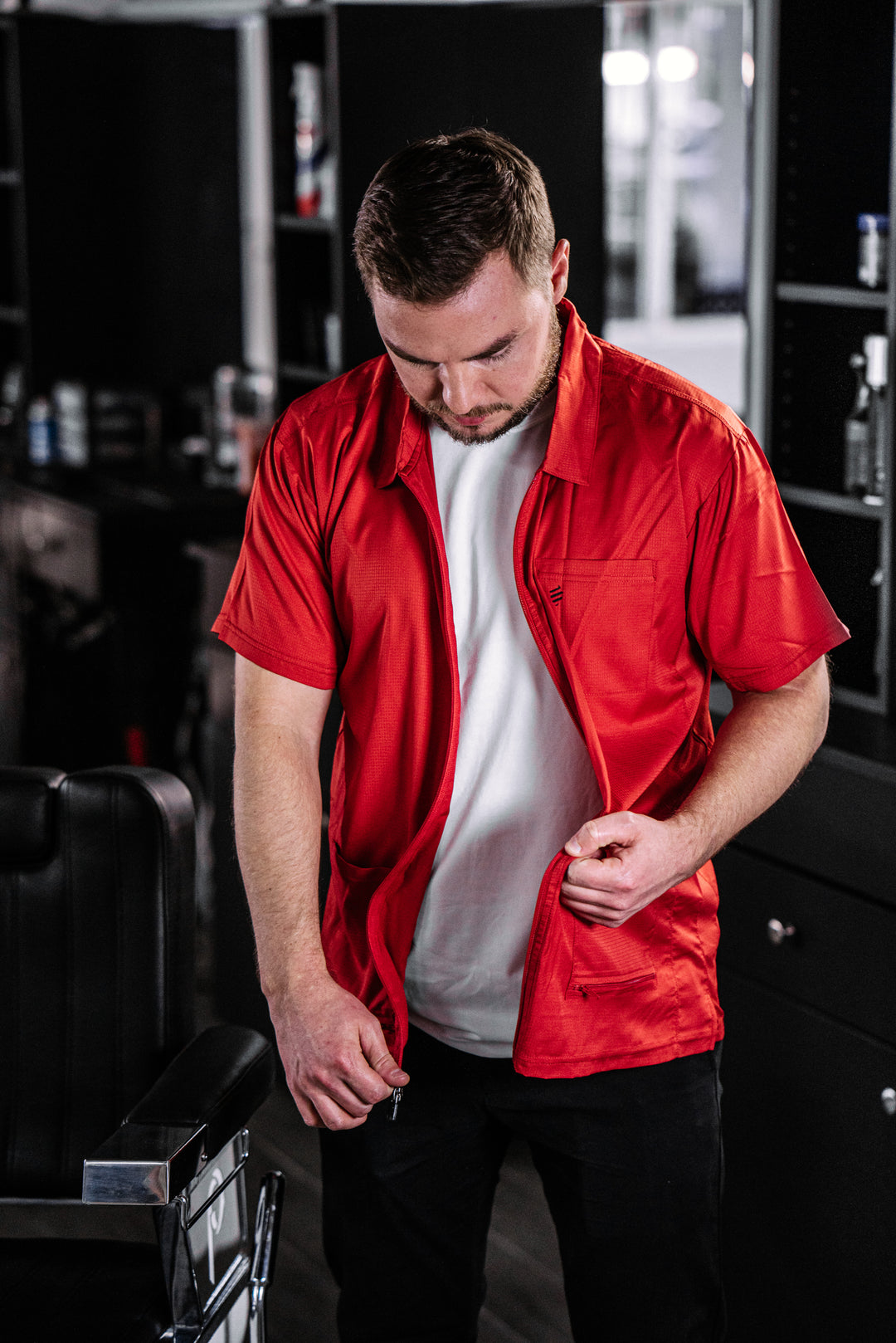 The Barber Jacket Red